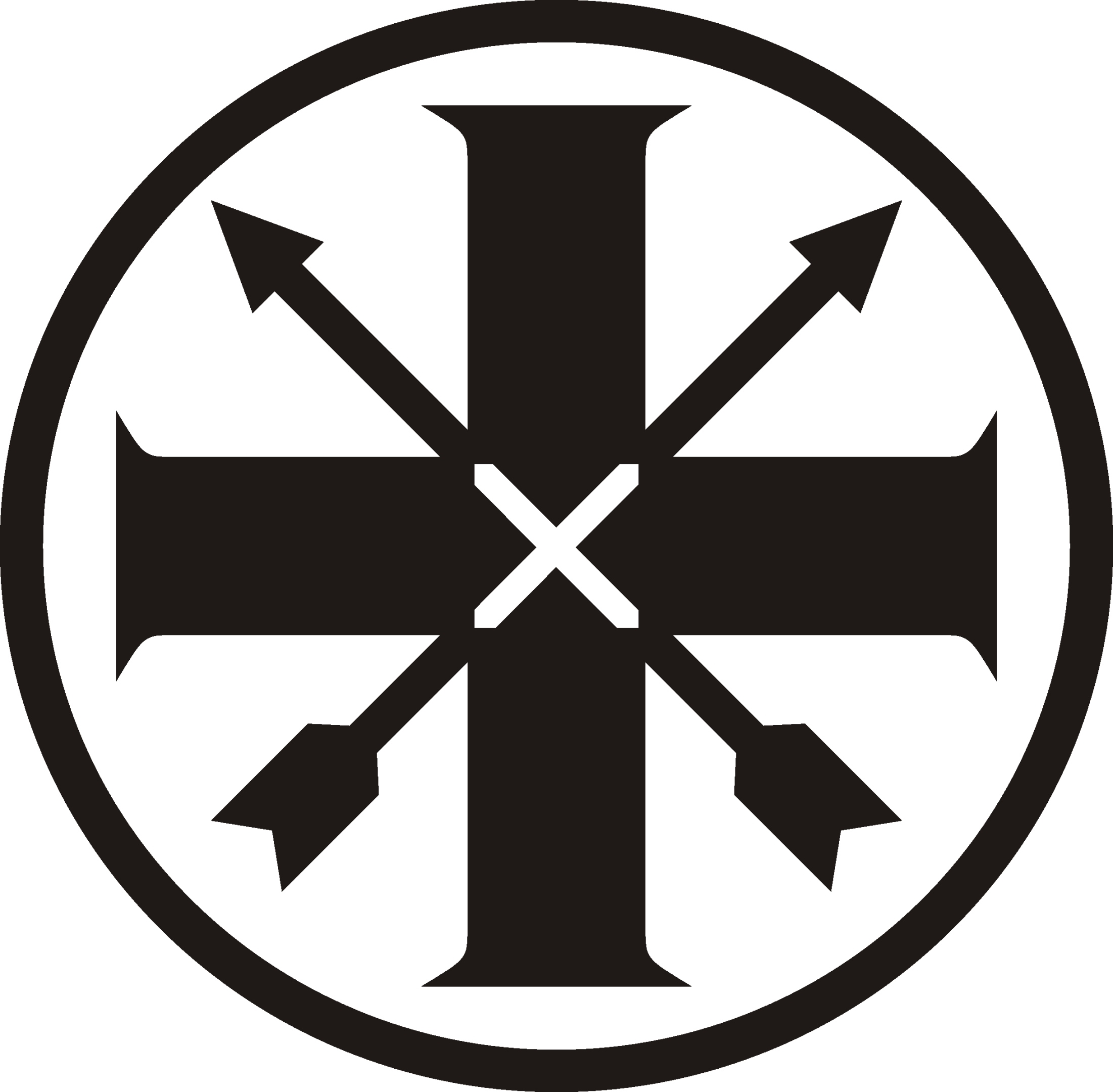 Kreuz-Pfeil-Logo BHDS